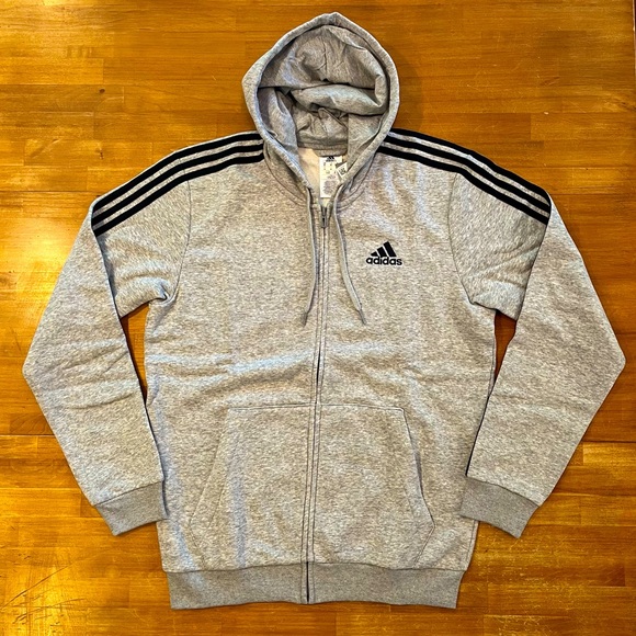ADIDAS Full Zip 3-Stripes Hoodie - Picture 1 of 6